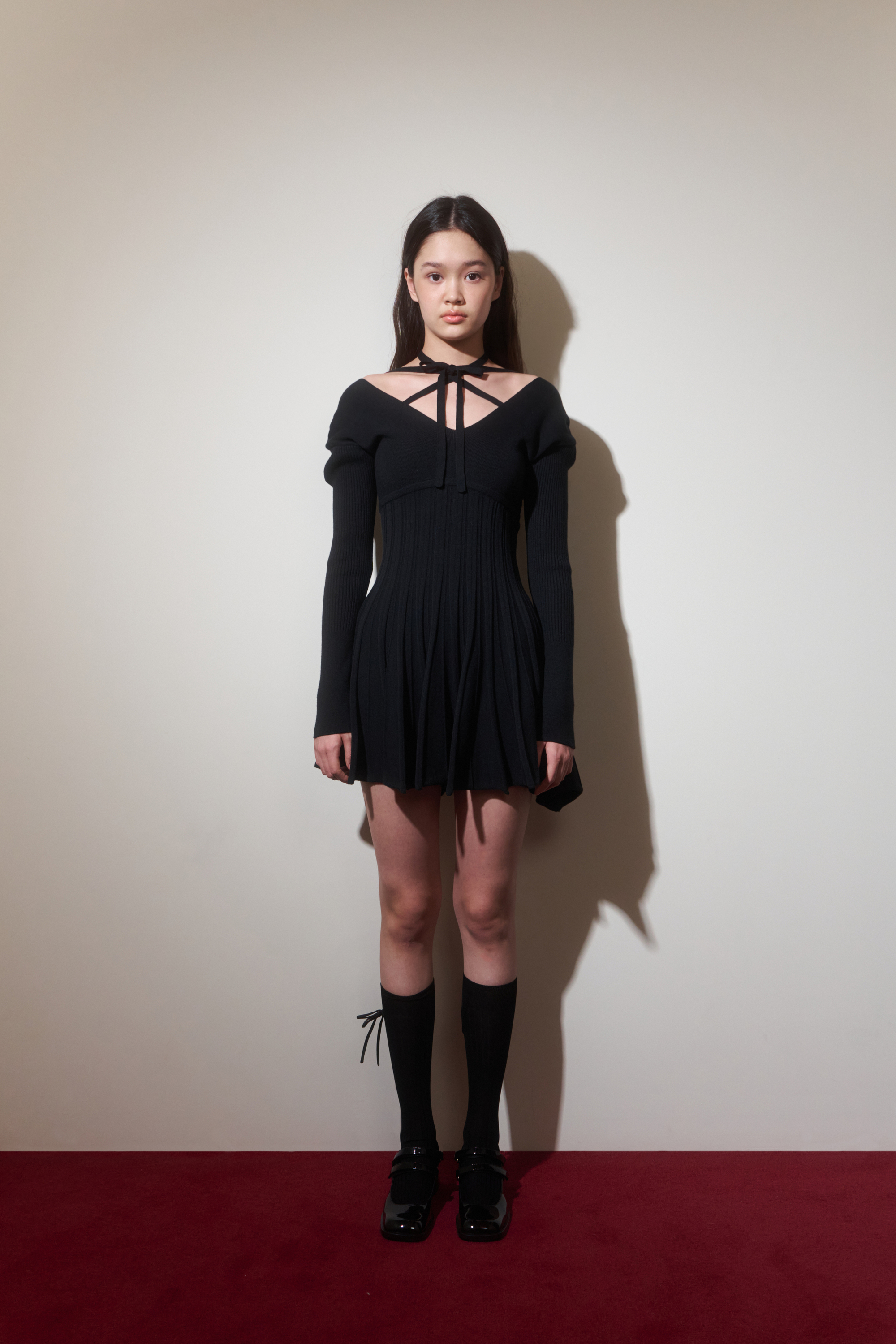 🎀Exclusive🎀 Usagi Knit Dress(Black)